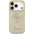 Etui Guess Fixed Glitter Big 4G na iPhone 17 Pro - złote