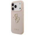 Etui Guess Grained Big 4G & Classic Logo na iPhone 17 Pro - różowe