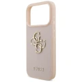 Etui Guess Grained Big 4G & Classic Logo na iPhone 17 Pro - różowe