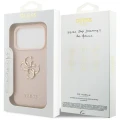 Etui Guess Grained Big 4G & Classic Logo na iPhone 17 Pro - różowe