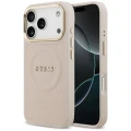 Etui Guess Peony Hot Stamp MagSafe na iPhone 17 Pro - różowe
