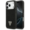Etui Guess Rhinestone Triangle Logo na iPhone 17 Pro - czarne