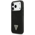 Etui Guess Rhinestone Triangle Logo na iPhone 17 Pro - czarne