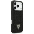 Etui Guess Rhinestone Triangle Logo na iPhone 17 Pro - czarne