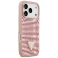 Etui Guess Rhinestone Triangle Logo na iPhone 17 Pro - różowe