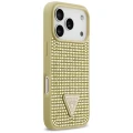 Etui Guess Rhinestone Triangle Logo na iPhone 17 Pro - złote