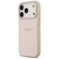 Etui Guess Saffiano Classic Logo MagSafe na iPhone 17 Pro - różowe