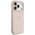 Etui Guess Saffiano Classic Logo MagSafe na iPhone 17 Pro - różowe