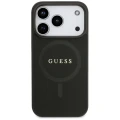 Etui Guess Saffiano Classic Logo MagSafe na iPhone 17 Pro - czarne