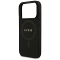 Etui Guess Saffiano Classic Logo MagSafe na iPhone 17 Pro - czarne