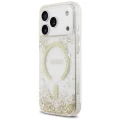 Etui Guess Resin Bottom Glitter MagSafe na iPhone 17 Pro - złote