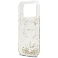 Etui Guess Resin Bottom Glitter MagSafe na iPhone 17 Pro - złote