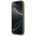 Etui Guess Silicone Big 4G Script na iPhone 17 Pro - brązowe
