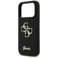 Etui Guess Silicone Big 4G Script na iPhone 17 Pro - czarne