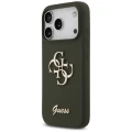 Etui Guess Silicone Big 4G Script na iPhone 17 Pro - zielone