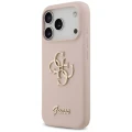 Etui Guess Silicone Big 4G Script na iPhone 17 Pro - różowe