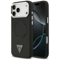 Etui Guess Triangle Logo MagSafe na iPhone 17 Pro - czarne