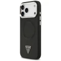 Etui Guess Triangle Logo MagSafe na iPhone 17 Pro - czarne