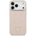 Etui Guess Triangle Logo MagSafe na iPhone 17 Pro - różowe