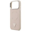 Etui Guess Triangle Logo MagSafe na iPhone 17 Pro - różowe