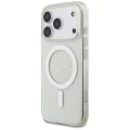 Etui Guess IML Glitter Pearl Strap MagSafe do iPhone 17 Pro - przezroczyste