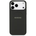 Etui Guess Grained Ring MagSafe do iPhone 17 Pro Max - czarne