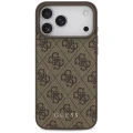 Etui Guess 4G Classic na iPhone 17 Pro Max - brązowe