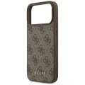 Etui Guess 4G Classic na iPhone 17 Pro Max - brązowe
