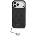 Etui Guess 4G Charms Collection MagSafe na iPhone 17 Pro Max - czarne
