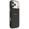 Etui Guess Peony Hot Stamp MagSafe na iPhone 17 Pro Max - czarne