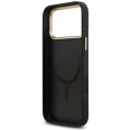 Etui Guess Peony Hot Stamp MagSafe na iPhone 17 Pro Max - czarne
