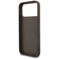 Etui Guess 4G Strap Triangle Logo MagSafe na iPhone 17 Pro Max - brązowe