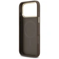 Etui Guess 4G Stripe MagSafe na iPhone 17 Pro Max - brązowe