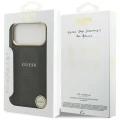 Etui Guess 4G Stripe MagSafe na iPhone 17 Pro Max - czarne