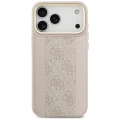 Etui Guess 4G Stripe MagSafe na iPhone 17 Pro Max - różowe