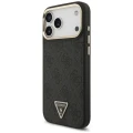 Etui Guess 4G Triangle Logo MagSafe na iPhone 17 Pro Max - czarno-złote