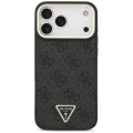 Etui Guess 4G Triangle Logo MagSafe na iPhone 17 Pro Max - czarno-złote