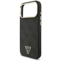 Etui Guess 4G Triangle Logo MagSafe na iPhone 17 Pro Max - czarno-złote