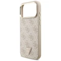 Etui Guess 4G Triangle Logo MagSafe na iPhone 17 Pro Max - różowo-złote