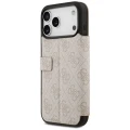 Etui Guess Book 4G Metal Logo na iPhone 17 Pro Max - różowe