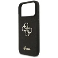 Etui Guess Fixed Glitter Big 4G na iPhone 17 Pro Max - czarne