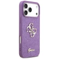 Etui Guess Fixed Glitter Big 4G na iPhone 17 Pro Max - fioletowe