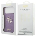 Etui Guess Fixed Glitter Big 4G na iPhone 17 Pro Max - fioletowe