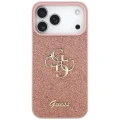 Etui Guess Fixed Glitter Big 4G na iPhone 17 Pro Max - różowe