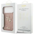 Etui Guess Fixed Glitter Big 4G na iPhone 17 Pro Max - różowe