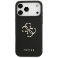 Etui Guess Grained Big 4G & Classic Logo na iPhone 17 Pro Max - czarne