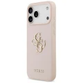 Etui Guess Grained Big 4G & Classic Logo na iPhone 17 Pro Max - różowe