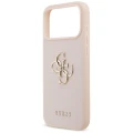 Etui Guess Grained Big 4G & Classic Logo na iPhone 17 Pro Max - różowe
