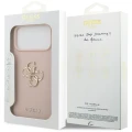 Etui Guess Grained Big 4G & Classic Logo na iPhone 17 Pro Max - różowe