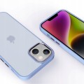 ETUI MATOWE Z RAMKĄ NA APARAT DO IPHONE 15 PLUS - PURPLE